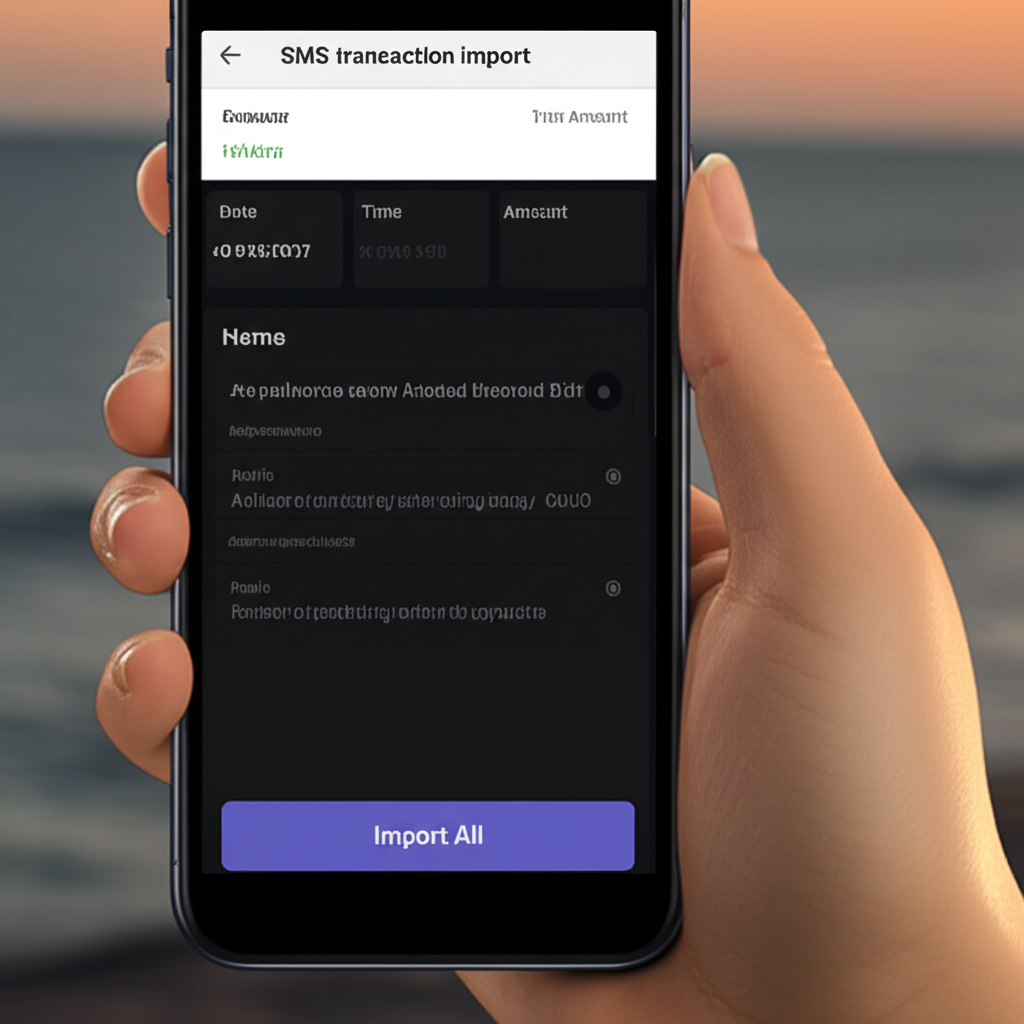 ImportTransaction App Interface